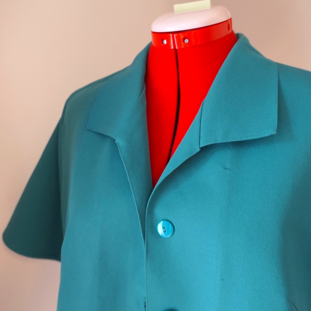 Vintage Teal Blouse